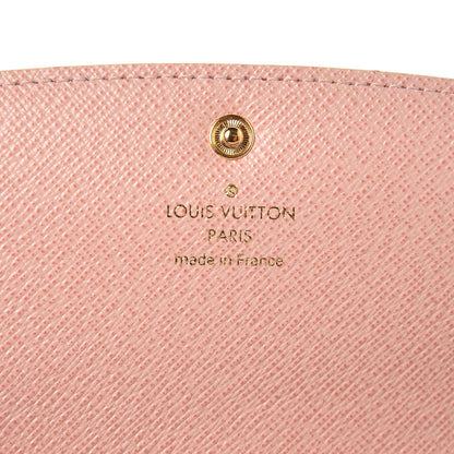 Louis Vuitton Damier Azur Emilie Wallet Rose Ballerine 6 of 7