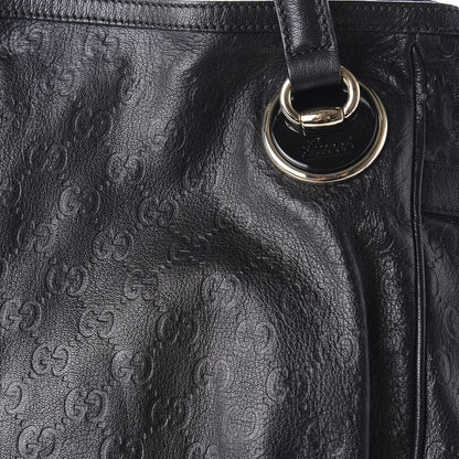 Gucci Guccissima Large Full Moon Tote Black 10 of 12
