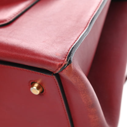 Celine Smooth Calfskin Medium Edge Shoulder Bag Red 11 of 24