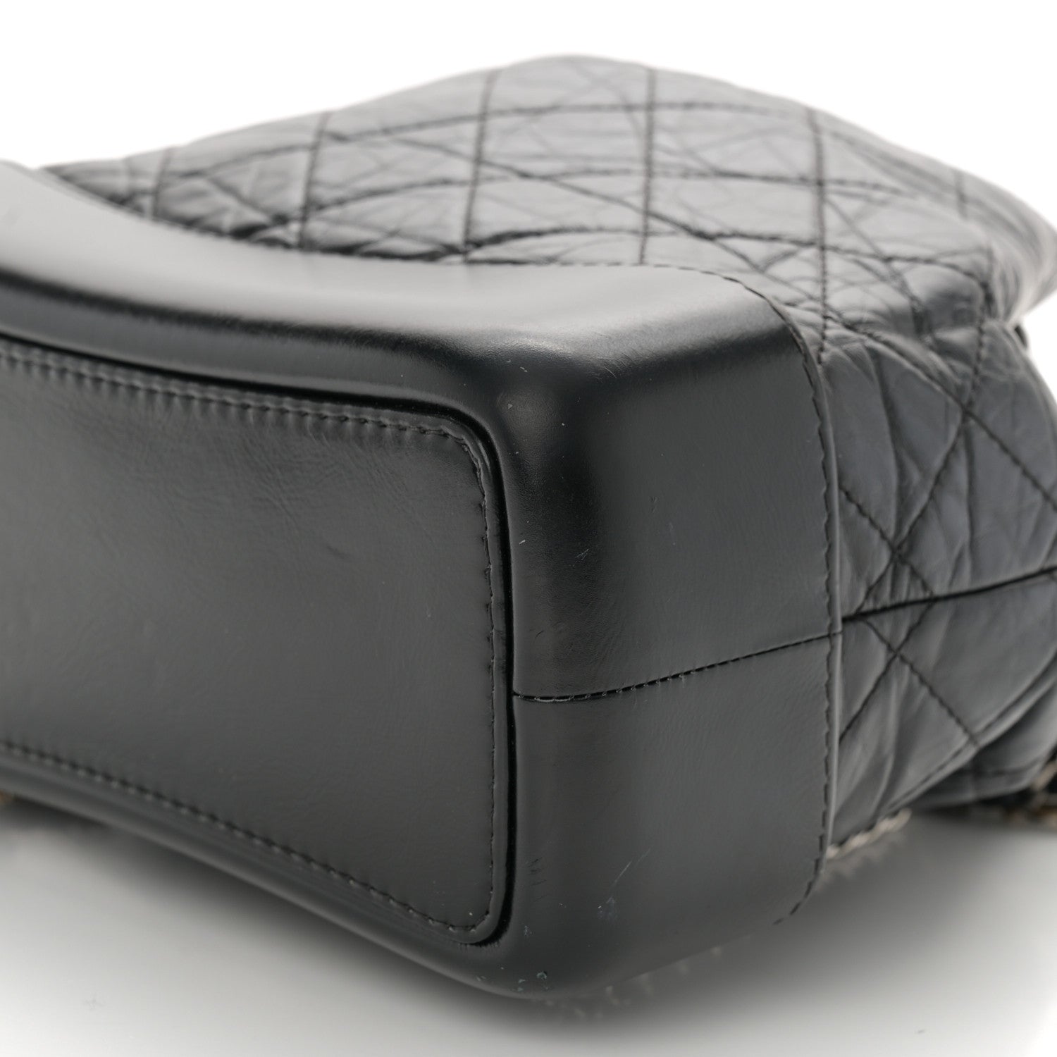 Chanel Aged Calfskin Quilted Small Gabrielle Backpack Black 10 of 11