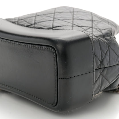 Chanel Aged Calfskin Quilted Small Gabrielle Backpack Black 10 of 11