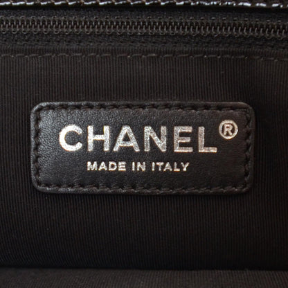 Chanel Patent Grand Shopping Tote GST Black 7 of 9