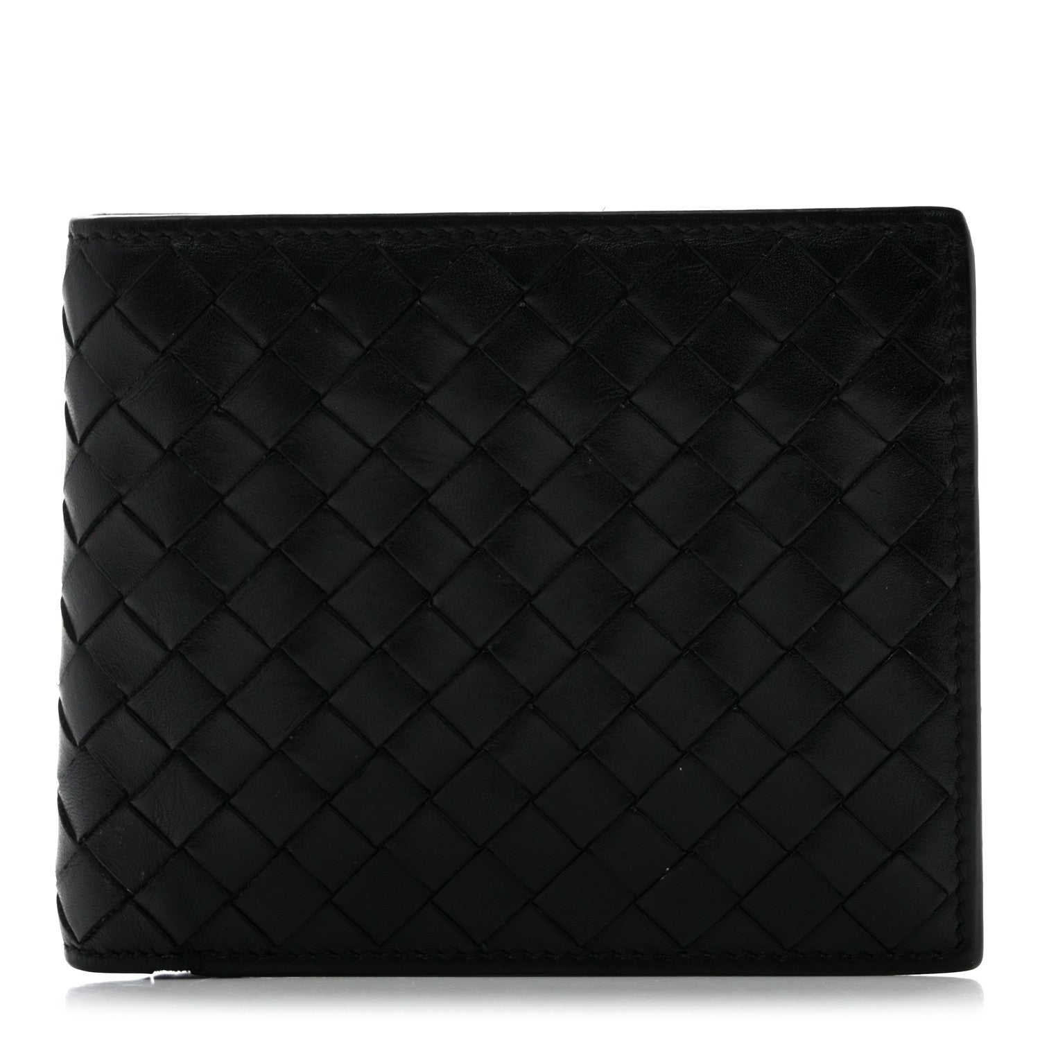 Bottega Veneta Nappa Intrecciato Bi-Fold Wallet Black 1 of 9