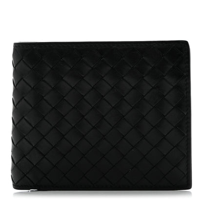 Bottega Veneta Nappa Intrecciato Bi-Fold Wallet Black 1 of 9
