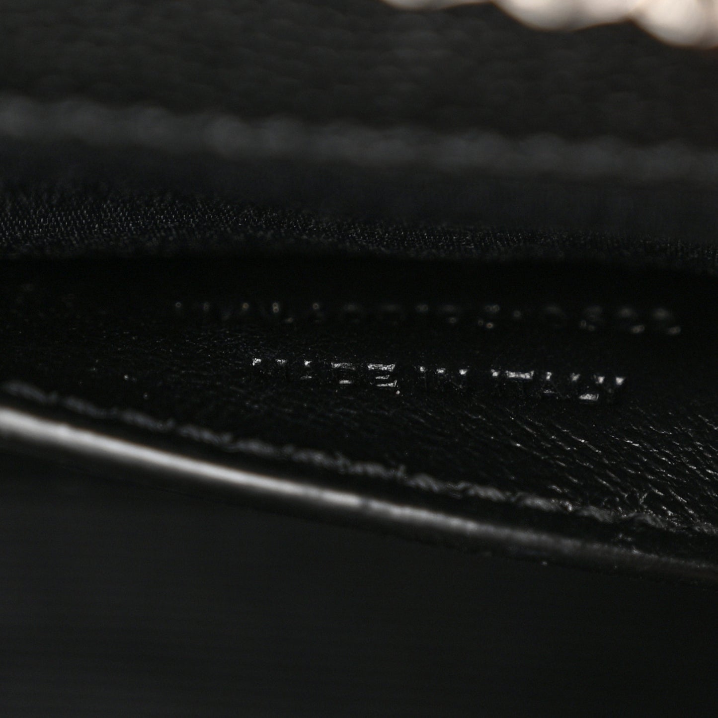 Grain De Poudre Textured Mixed Matelasse Triquilt Small Monogram Satchel Black