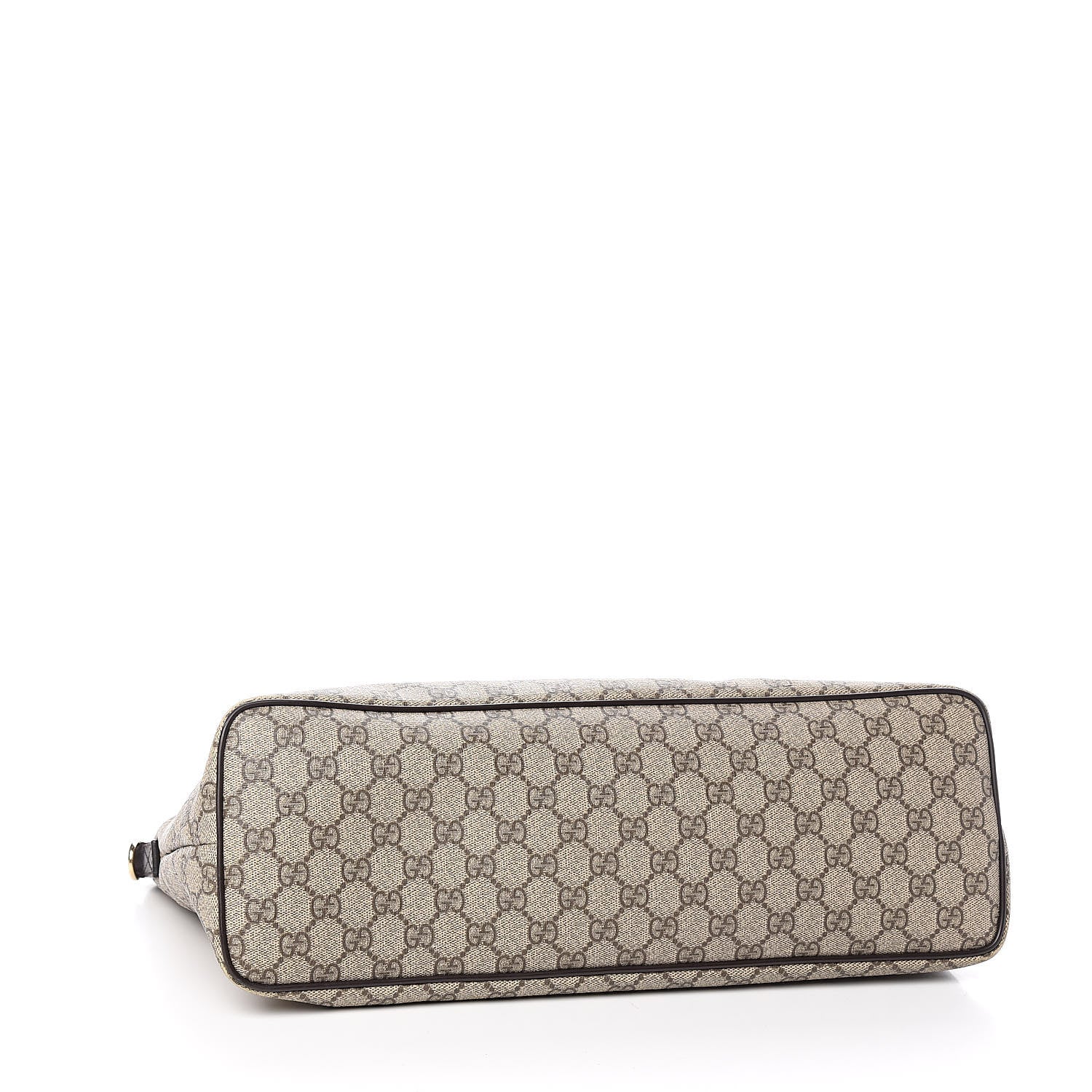 Gucci GG Supreme Monogram Medium Zippered Tote Dark Brown 4 of 19