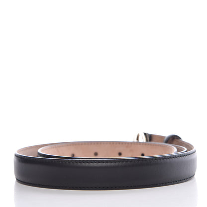 Gucci Moon Calfskin Interlocking G 25mm Belt 95 38 Black 2 of 6