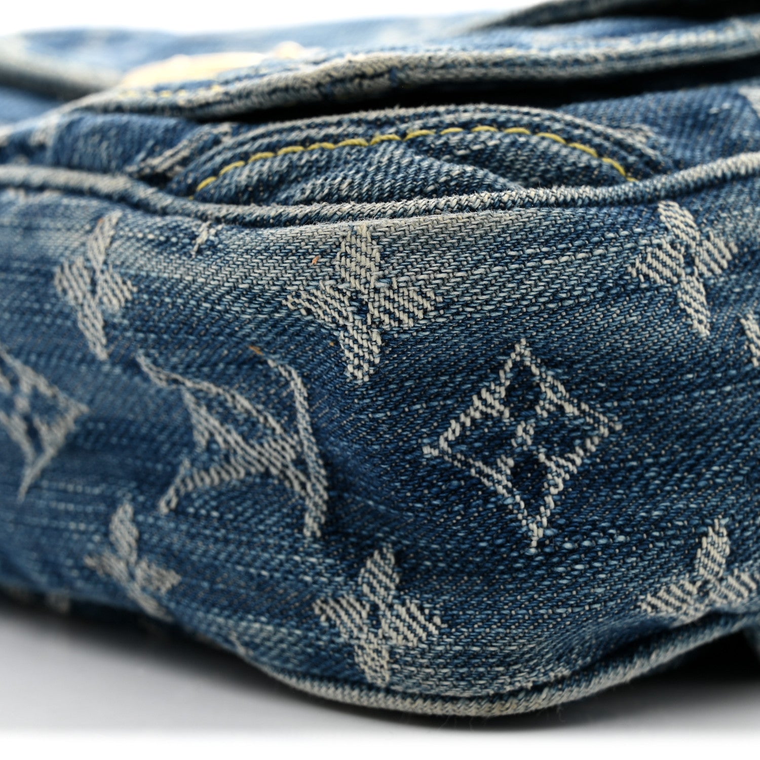 Louis Vuitton Monogram Denim Bum Bag Blue Blue 9 of 9