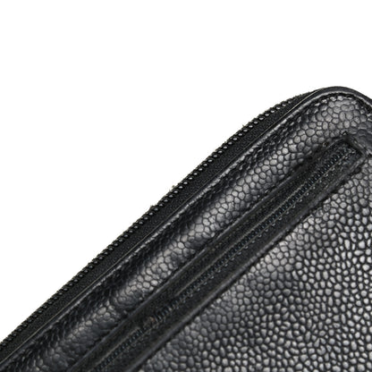 Chanel Caviar Large Timeless CC Zip Around Wallet Black 14 of 16