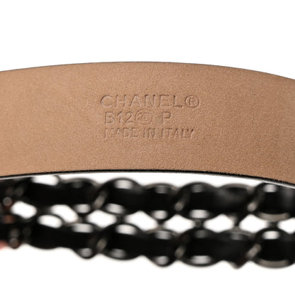 Chanel Calfskin Metal CC Chain Belt 90 36 Black 6 of 6