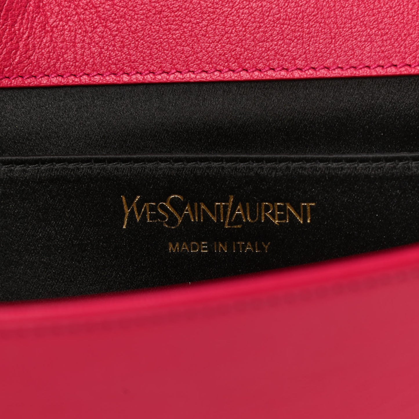 Calfskin Monogram Large Belle De Jour Clutch Lipstick Fuchsia