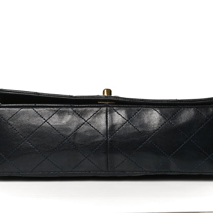 Chanel Lambskin Quilted Small Single Flap Navy 8 of 16