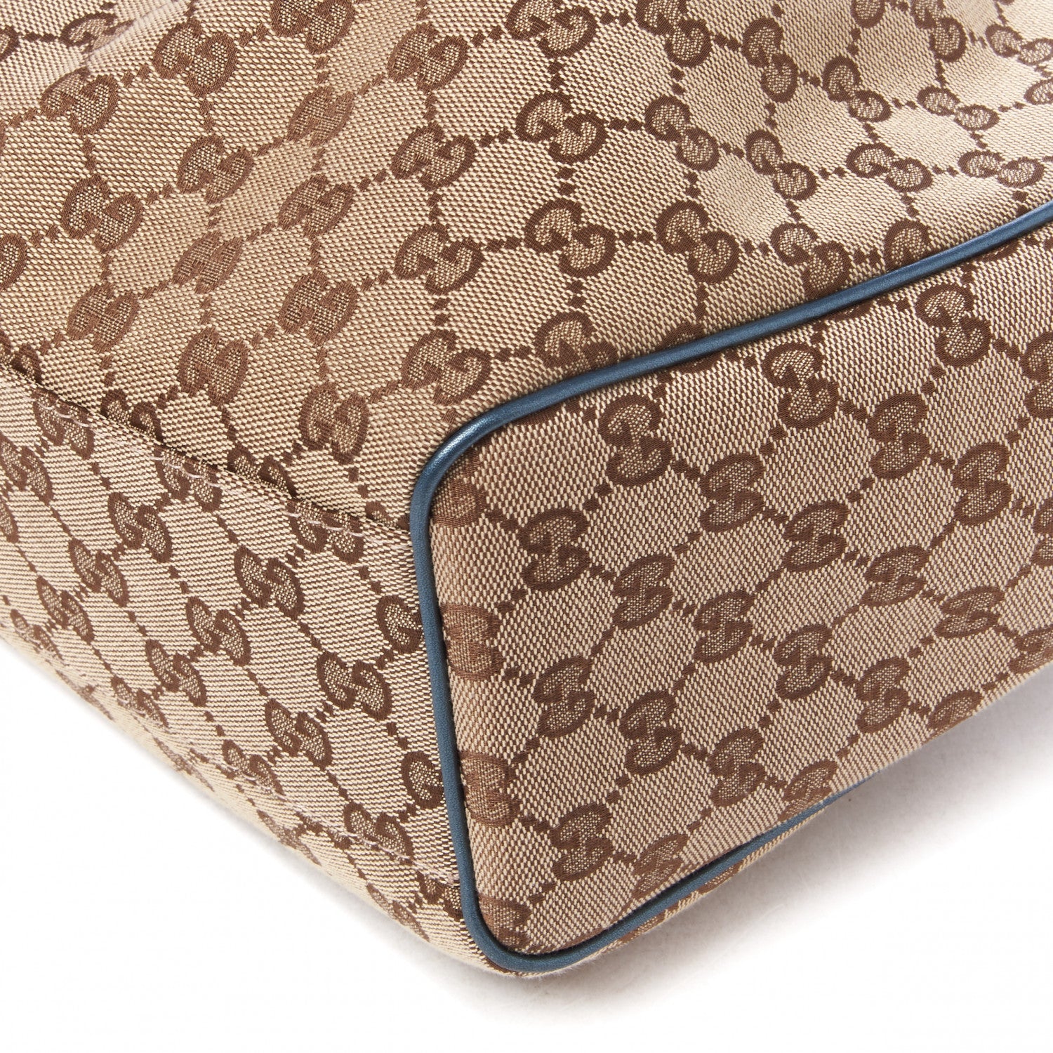 Gucci Monogram Medium Sukey Tote Metallic Blue 5 of 8