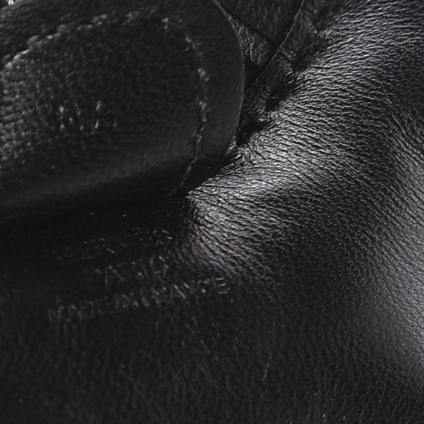 Milo Lambskin Grigri Rodeo Horse Bag Charm PM So Black