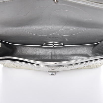 Chanel Metallic Aged Calfskin Quilted 2.55 Reissue 227 Flap Silver 6 of 22