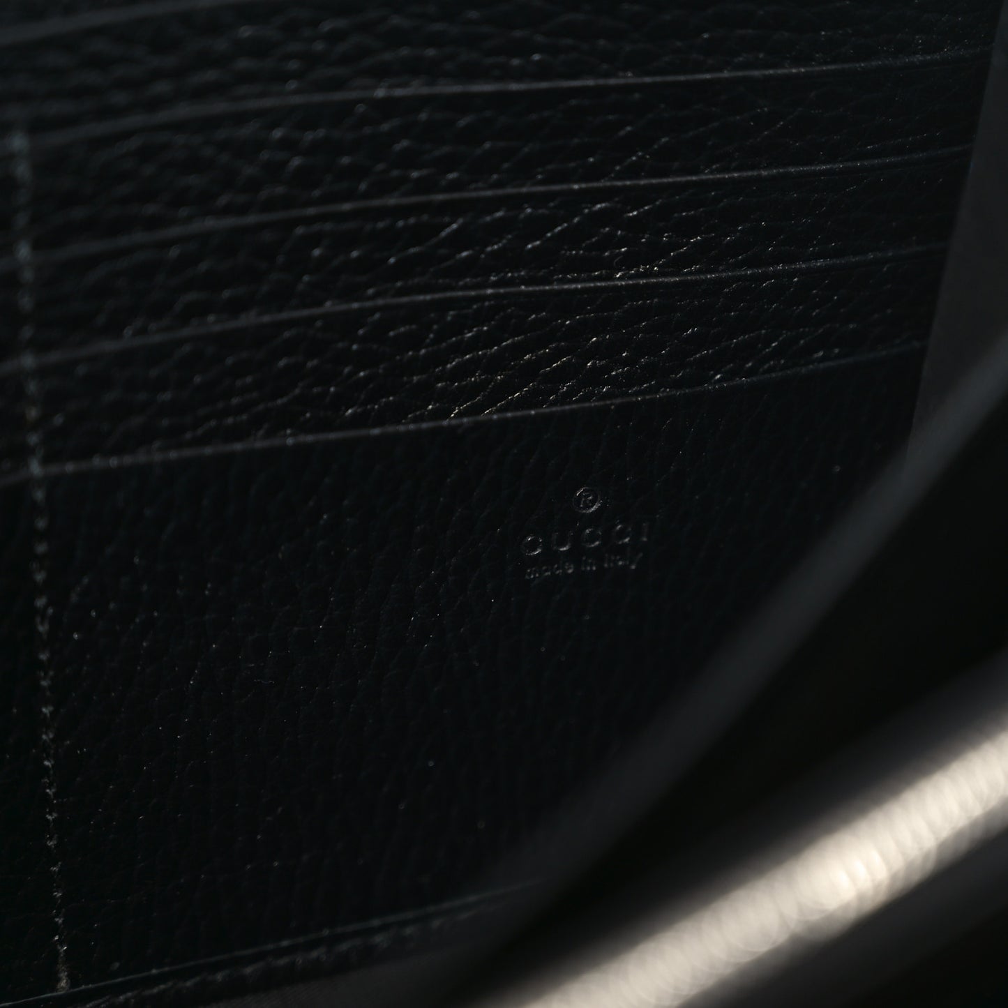 Calfskin Mini Dionysus Chain Wallet Black