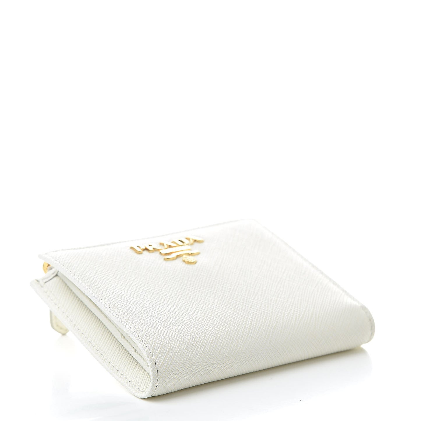 Saffiano Metal Wallet Bianco