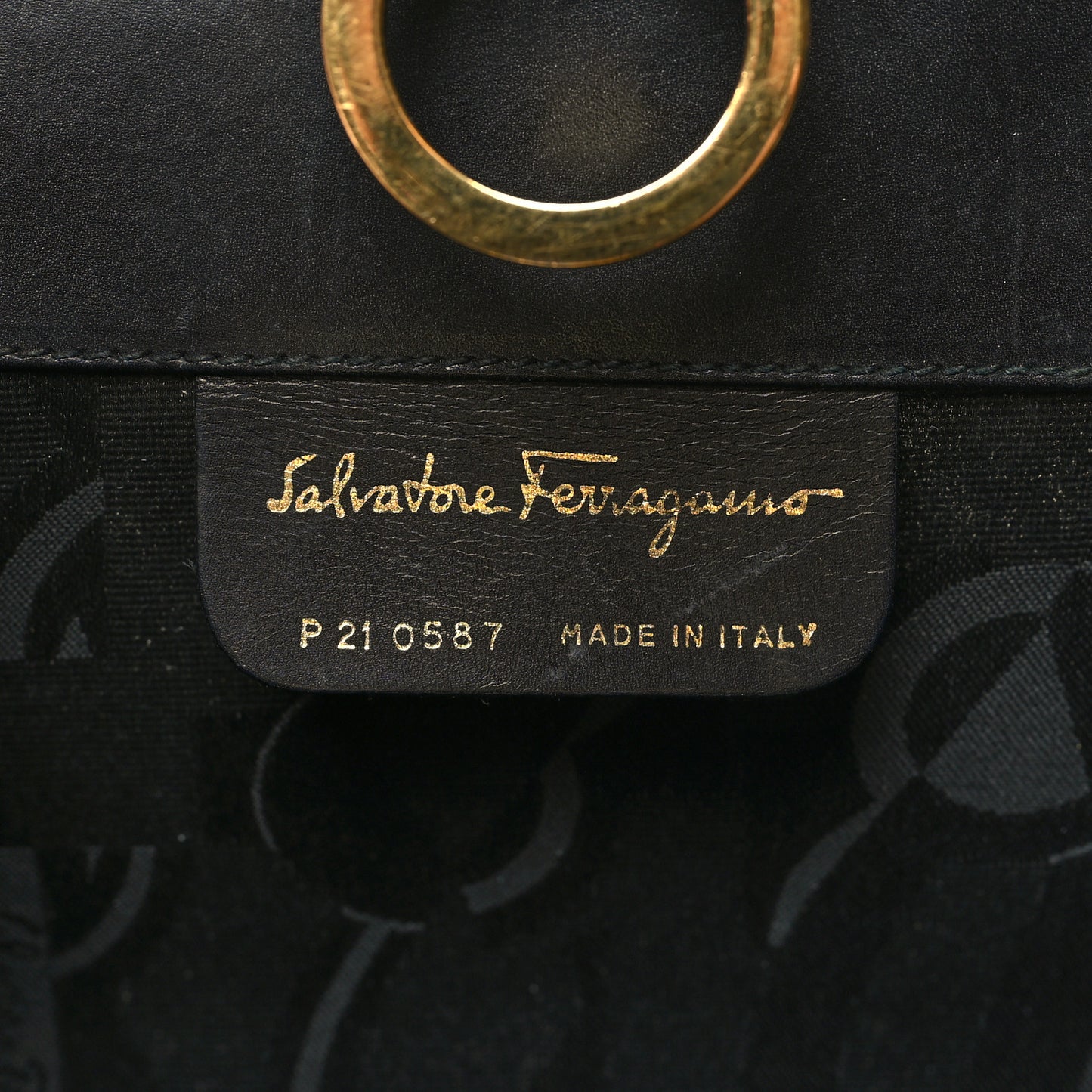 Calfskin Diana Clutch Black