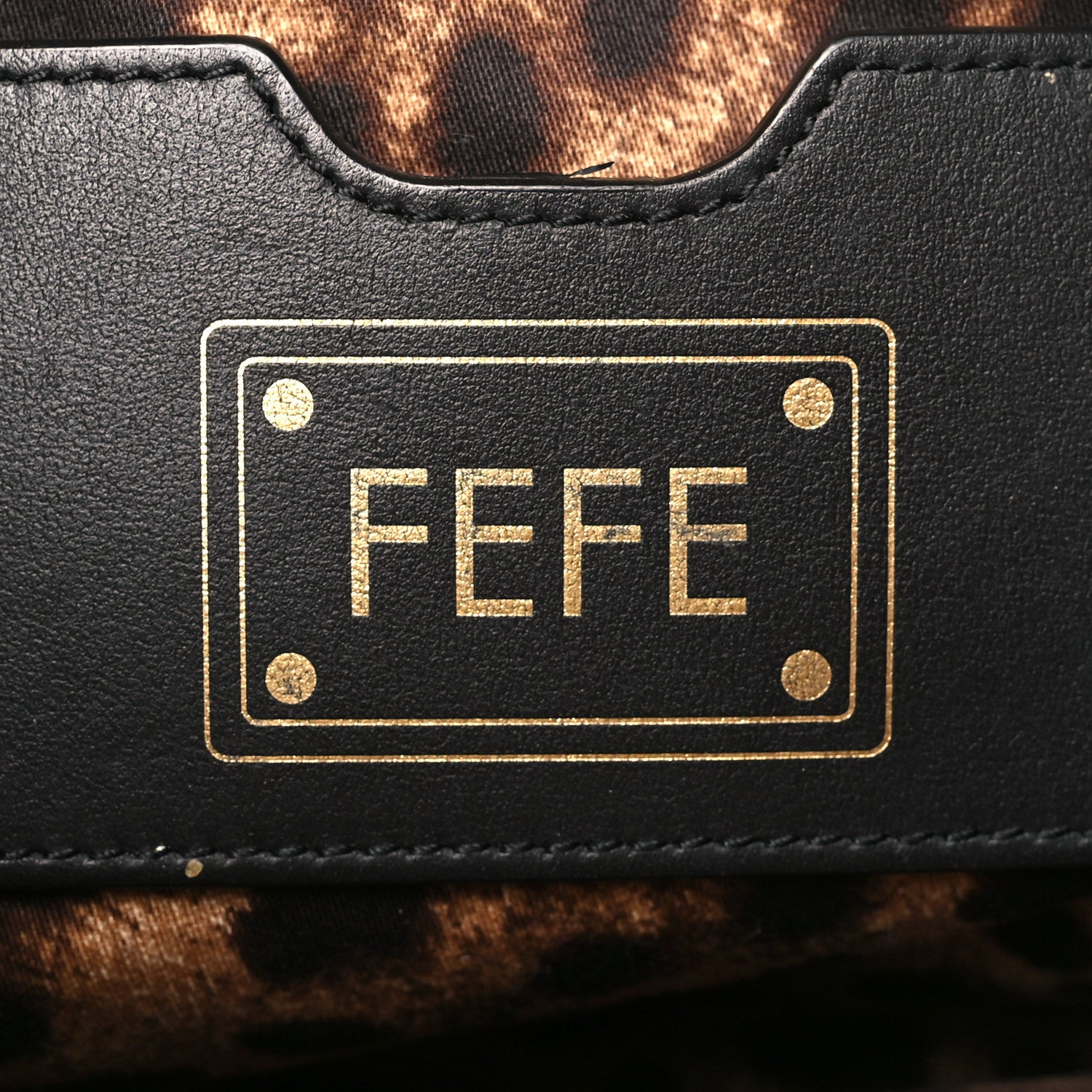 Dolce & Gabbana DOLCE GABBANA Calfskin Medium Fefe Tote Black 7 of 10