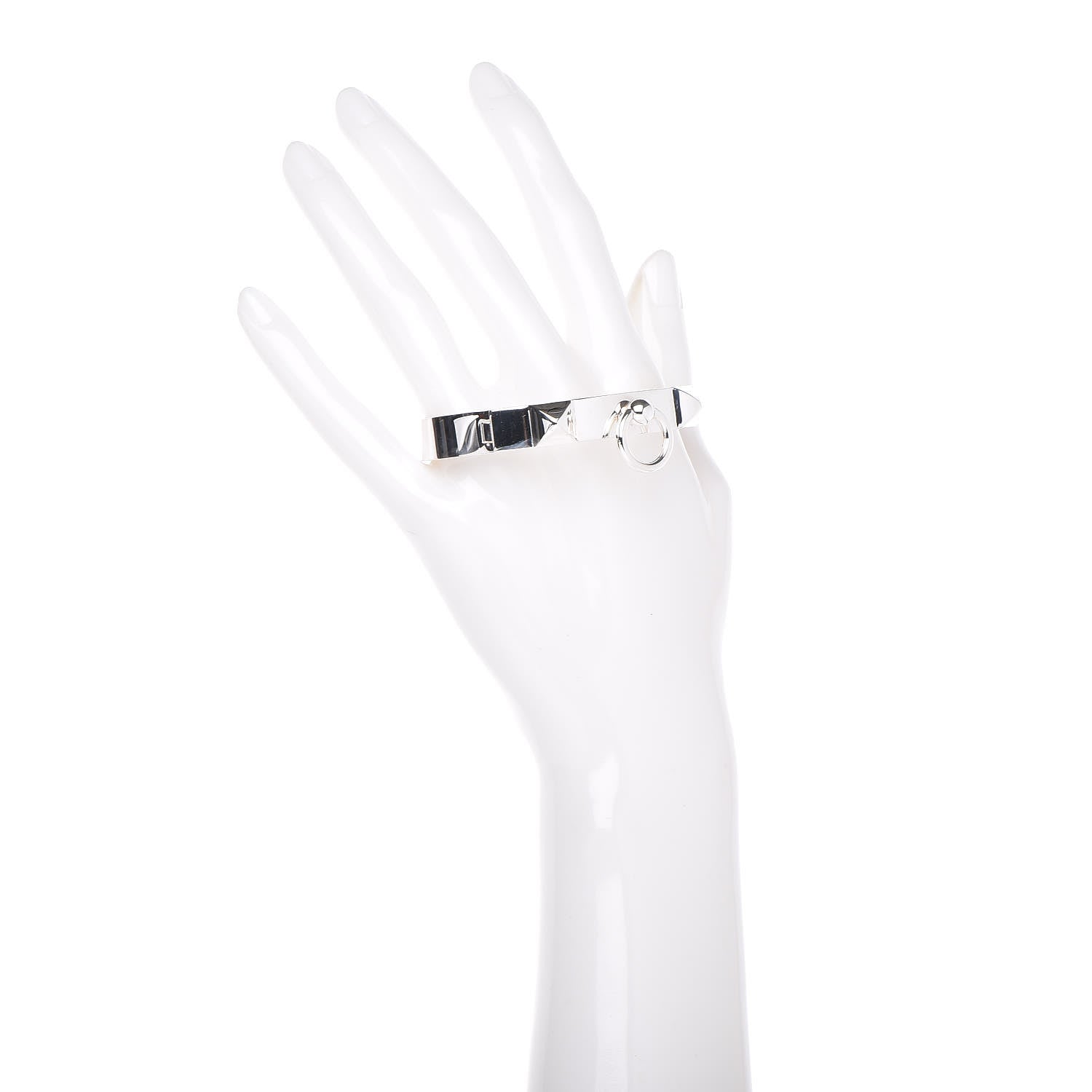 Hermes Sterling Silver PM Collier De Chien Bracelet ST 2 of 5