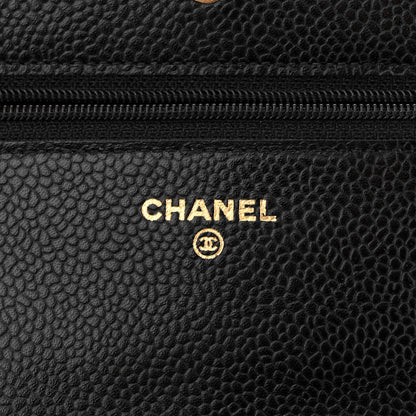 Chanel Caviar Quilted Wallet on Chain WOC Black 6 of 13