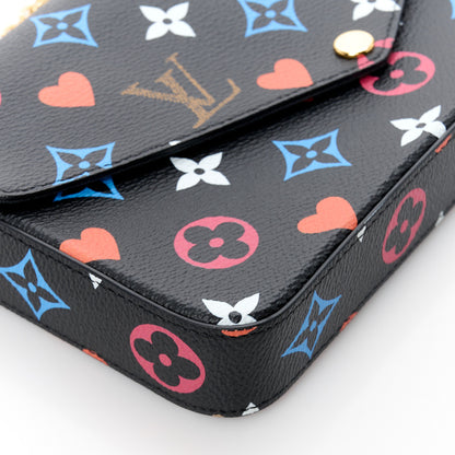 Louis Vuitton Game On Felicie Chain Wallet Black 13 of 15