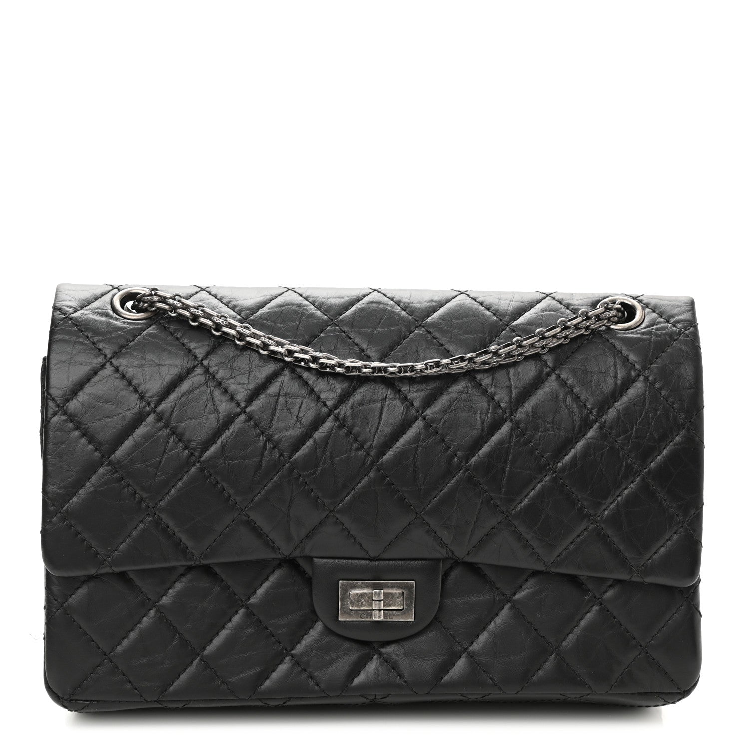 Chanel Aged Calfskin Quilted 2.55 Reissue 226 Flap Black 1 of 10