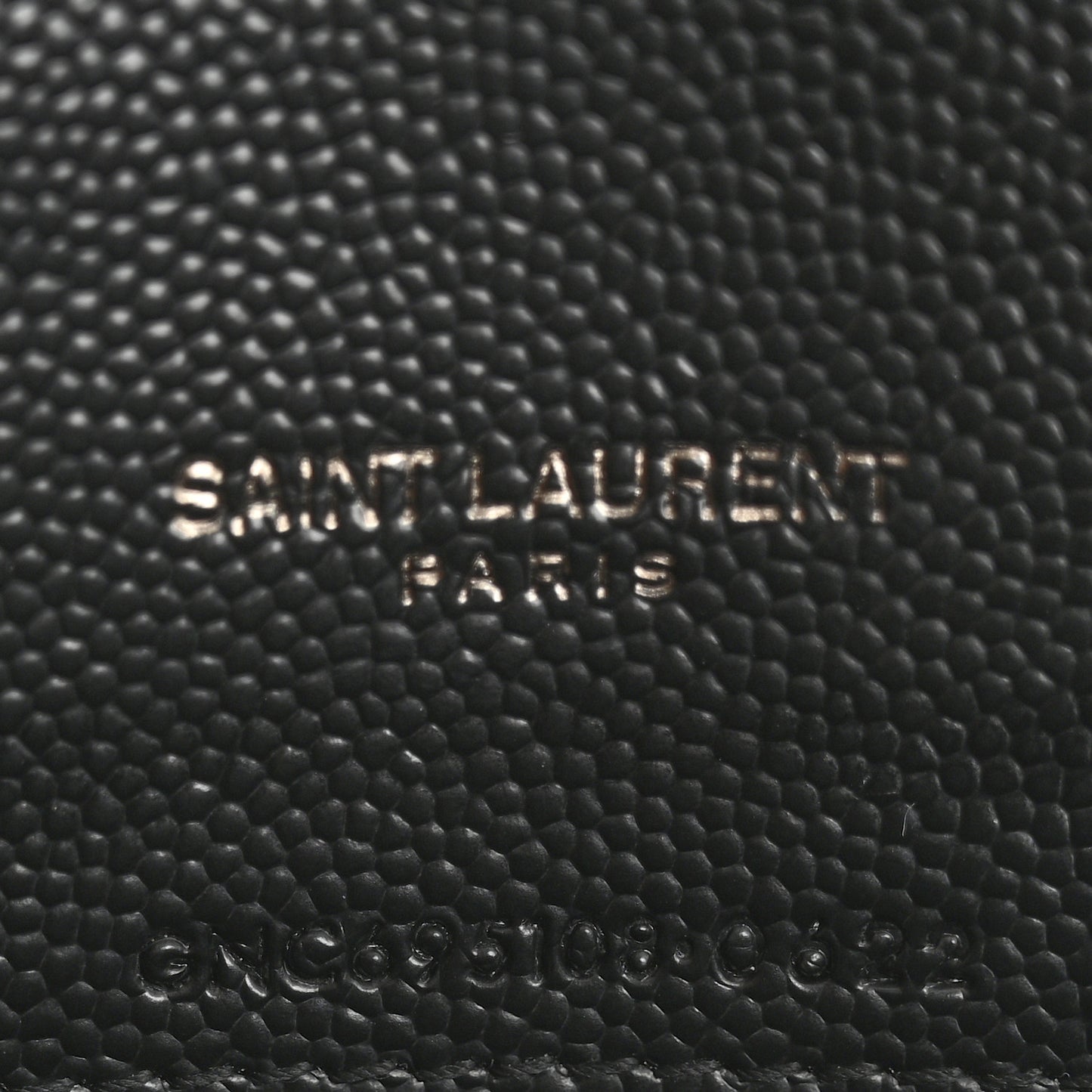Grain De Poudre Matelasse Chevron Monogram Monochrome Envelope Chain Wallet Black