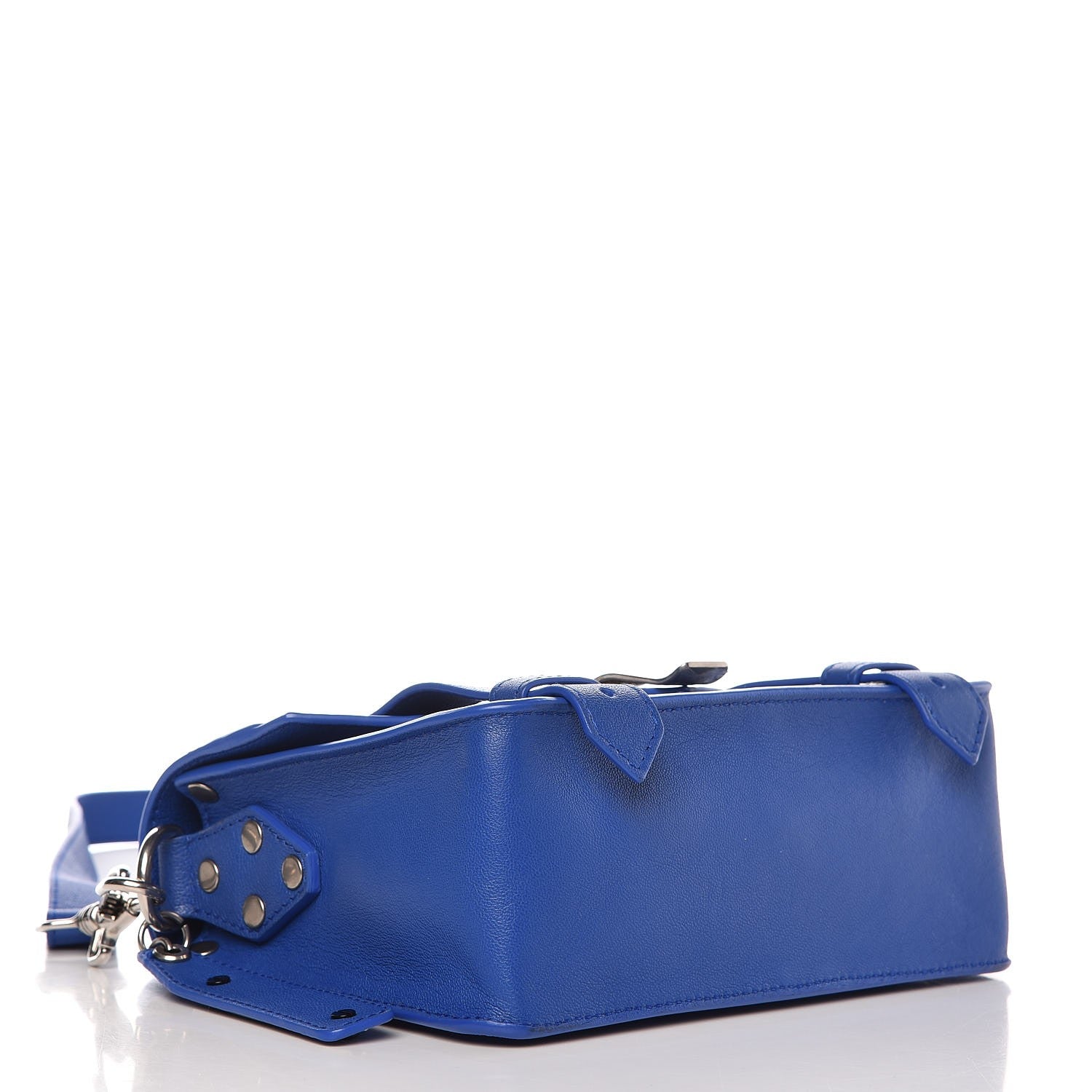 Proenza Schouler Lambskin PS1 Mini Pouch Messenger Memphis Blue 4 of 8