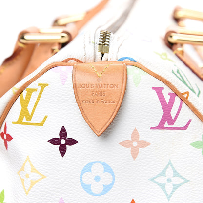 Louis Vuitton Monogram Multicolor Speedy 30 White 5 of 13