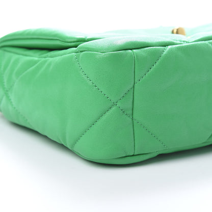 Chanel Lambskin Quilted Medium 19 Flap Green 8 of 11