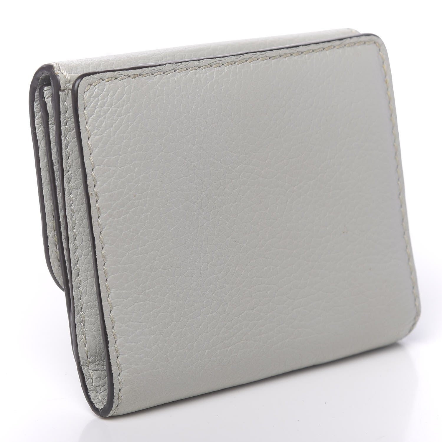 Chloe Grained Calfskin Marcie Square Wallet Atoll Blue 3 of 10