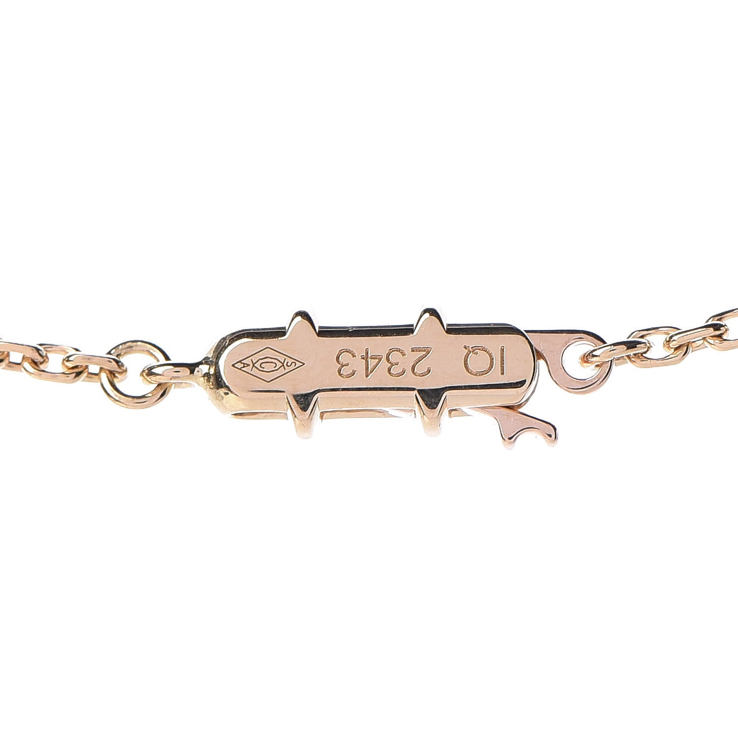 18K Pink Gold Medium Hearts and Symbols Necklace