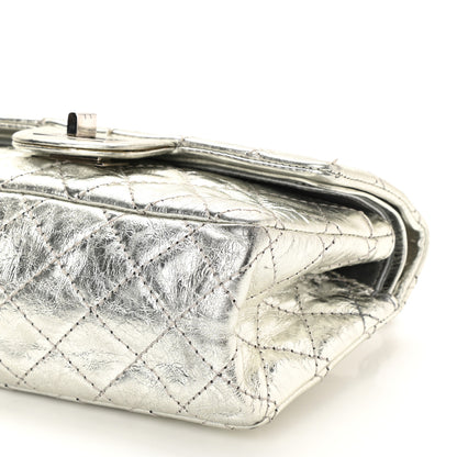 Chanel Metallic Aged Calfskin Quilted 2.55 Reissue 224 Flap Silver 10 of 10