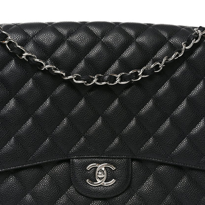 Chanel Caviar Quilted Maxi Single Flap Black 8 of 10