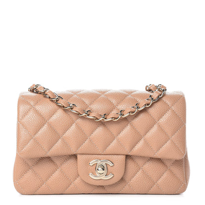 Chanel Caviar Quilted Mini Rectangular Flap Dark Beige 1 of 12