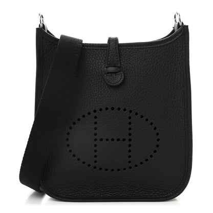 Hermes Taurillon Clemence Evelyne TPM Black 1 of 10