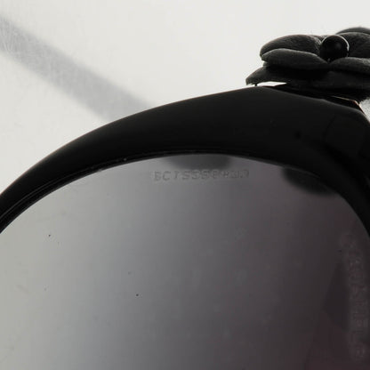 Chanel Lambskin Camellia CC Sunglasses 5316 Q Black 6 of 7