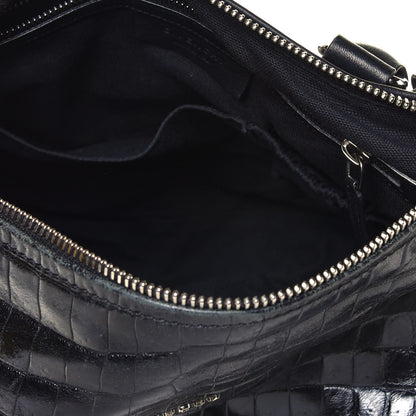 Givenchy Calfskin Crocodile Embossed Medium Pandora Black 5 of 5