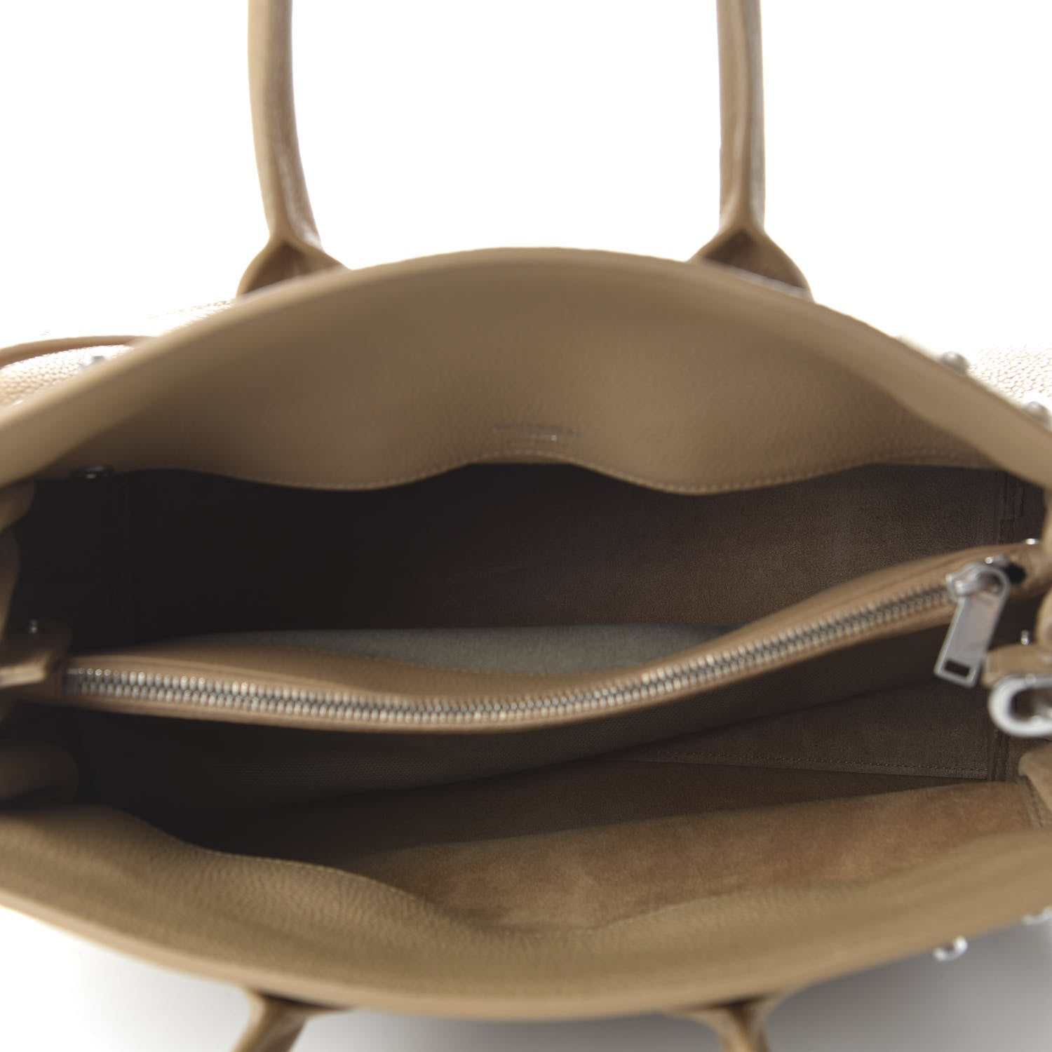 Saint Laurent Grained Calfskin Small Supple Sac De Jour Sable Beige 5 of 10
