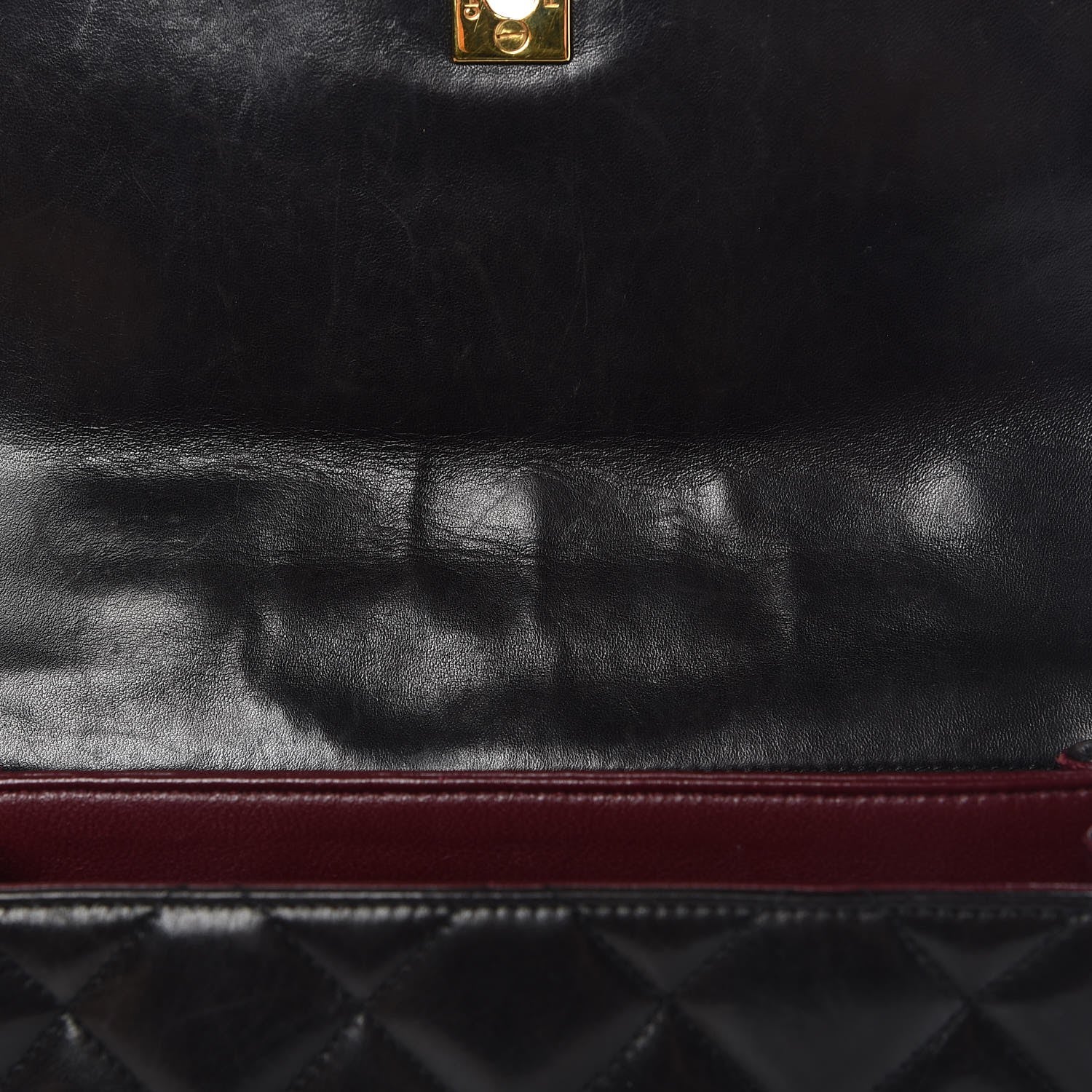 Chanel Lambskin Quilted Flap Shoulder Bag Dark Brown 9 of 19