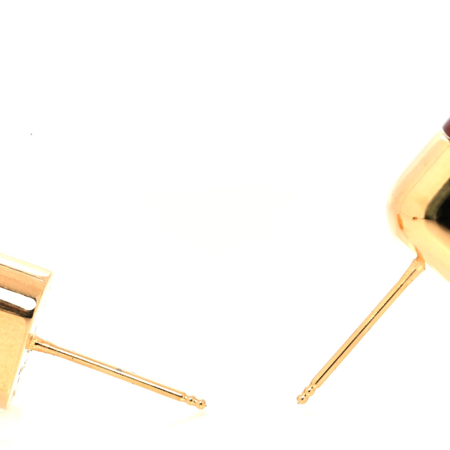 Fendi Plexiglass F Earrings Brown 4 of 6