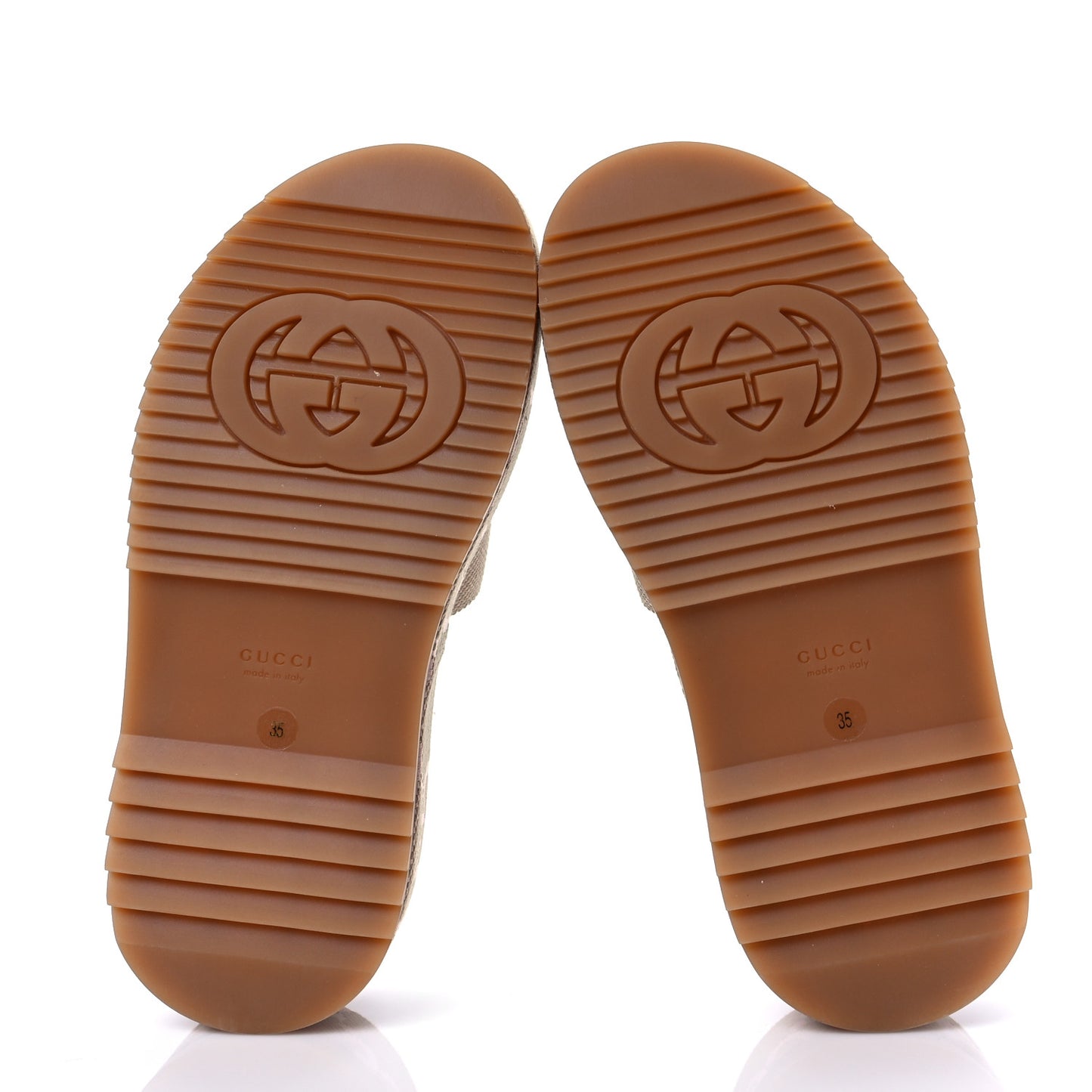 Monogram Jumbo GG Angelina Platform 55mm Slide Sandals 35 Beige Perfect Pink