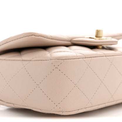 Chanel Lambskin Quilted Mini Rectangular Flap Pink 9 of 10