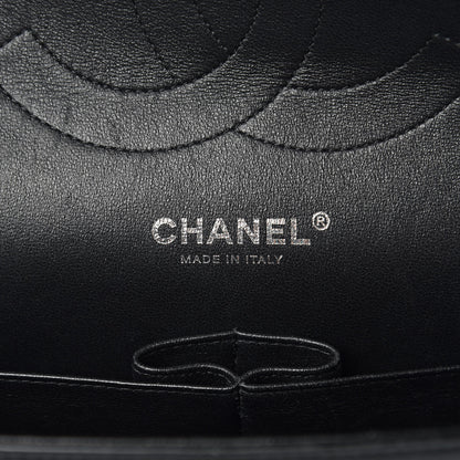 Chanel Crumpled Calfskin Quilted Jumbo Double Flap So Black 6 of 10
