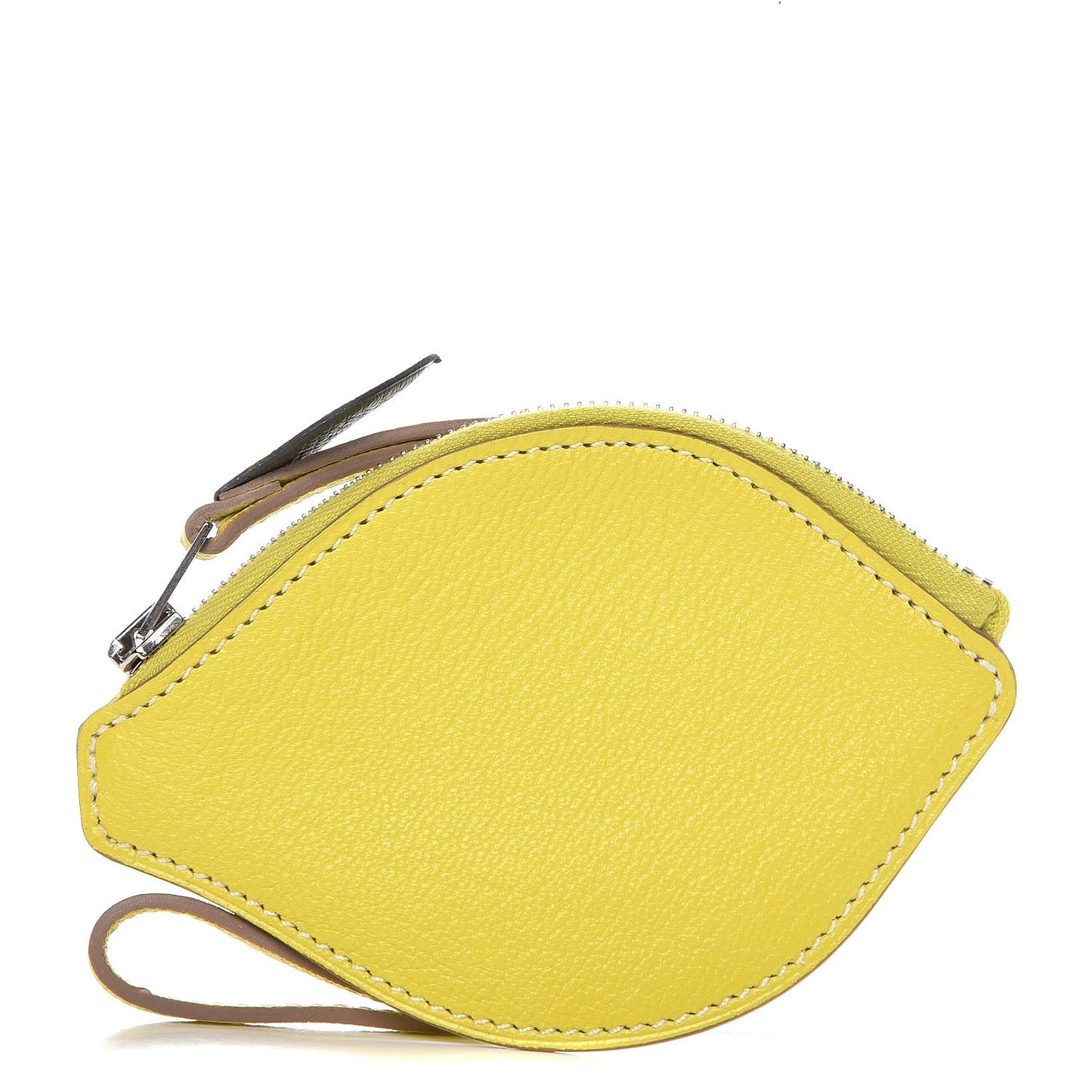 Chevre Mysore Tutti Frutti Citron Coin Purse Charm Lime