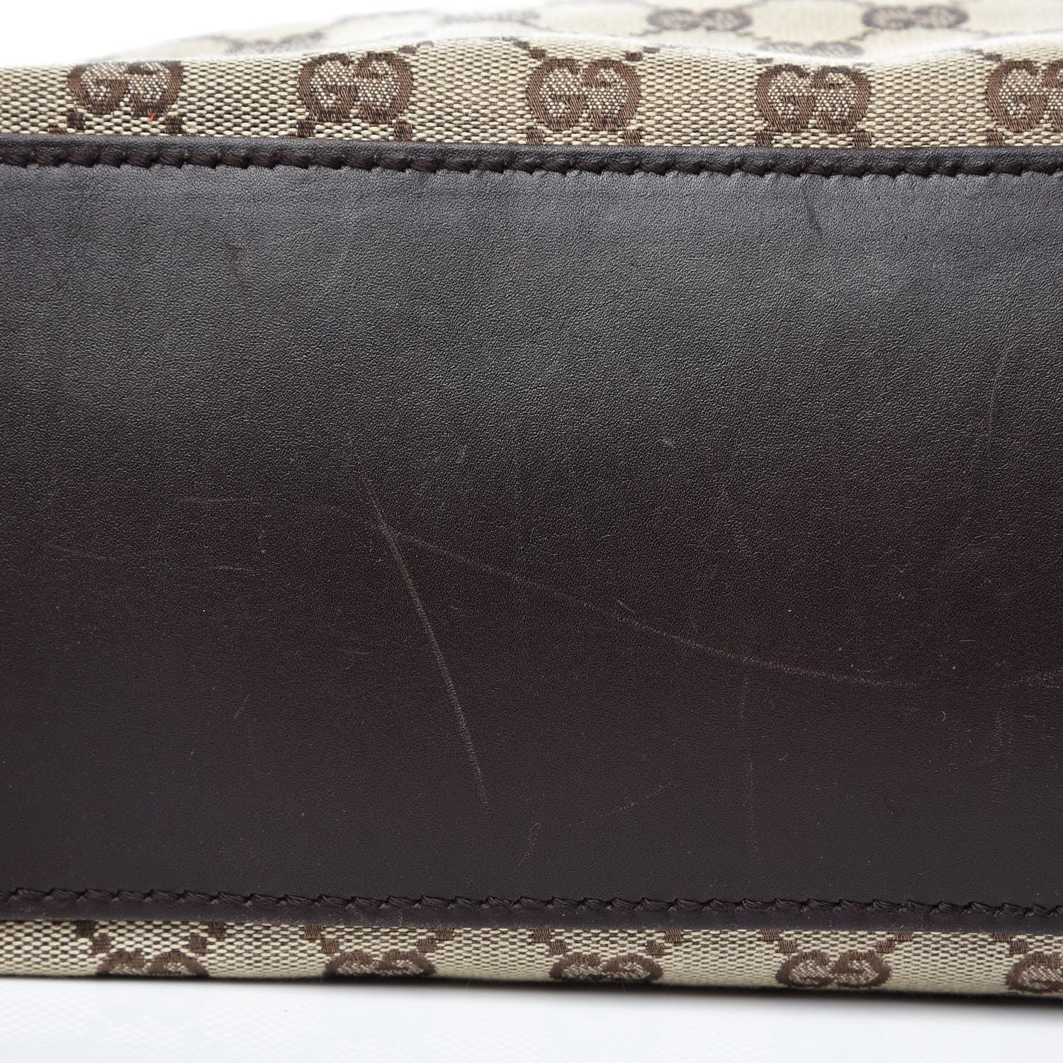 Gucci Monogram Tote Brown 16 of 50