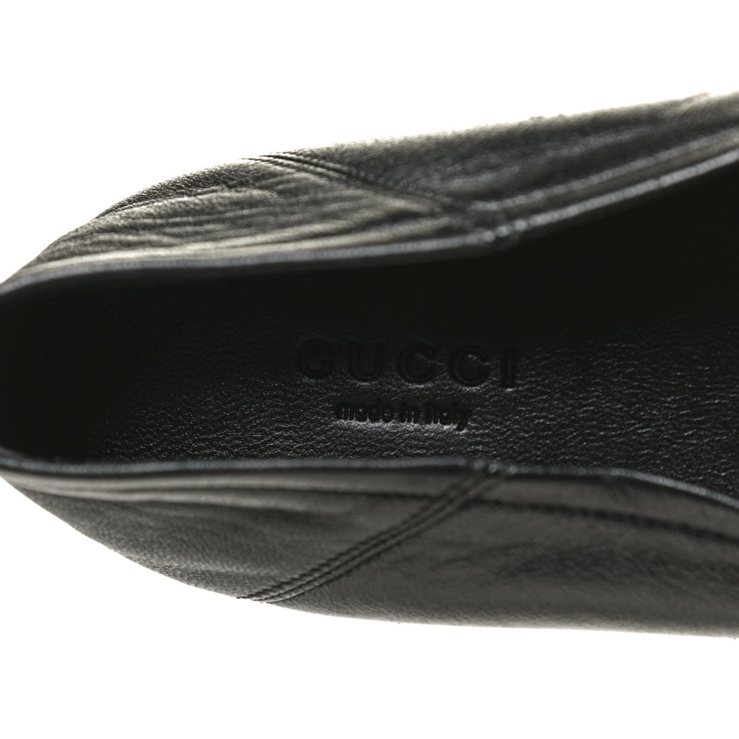 Gucci Lambskin Womens Brixton Horsebit Loafers 38.5 Black 8 of 10