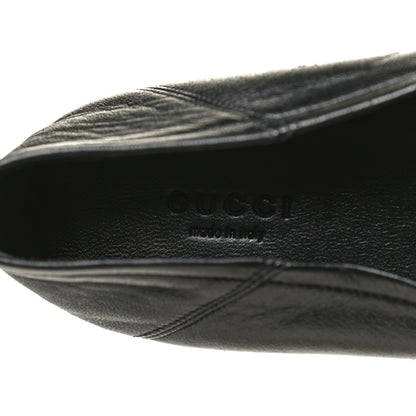 Gucci Lambskin Womens Brixton Horsebit Loafers 38.5 Black 8 of 10