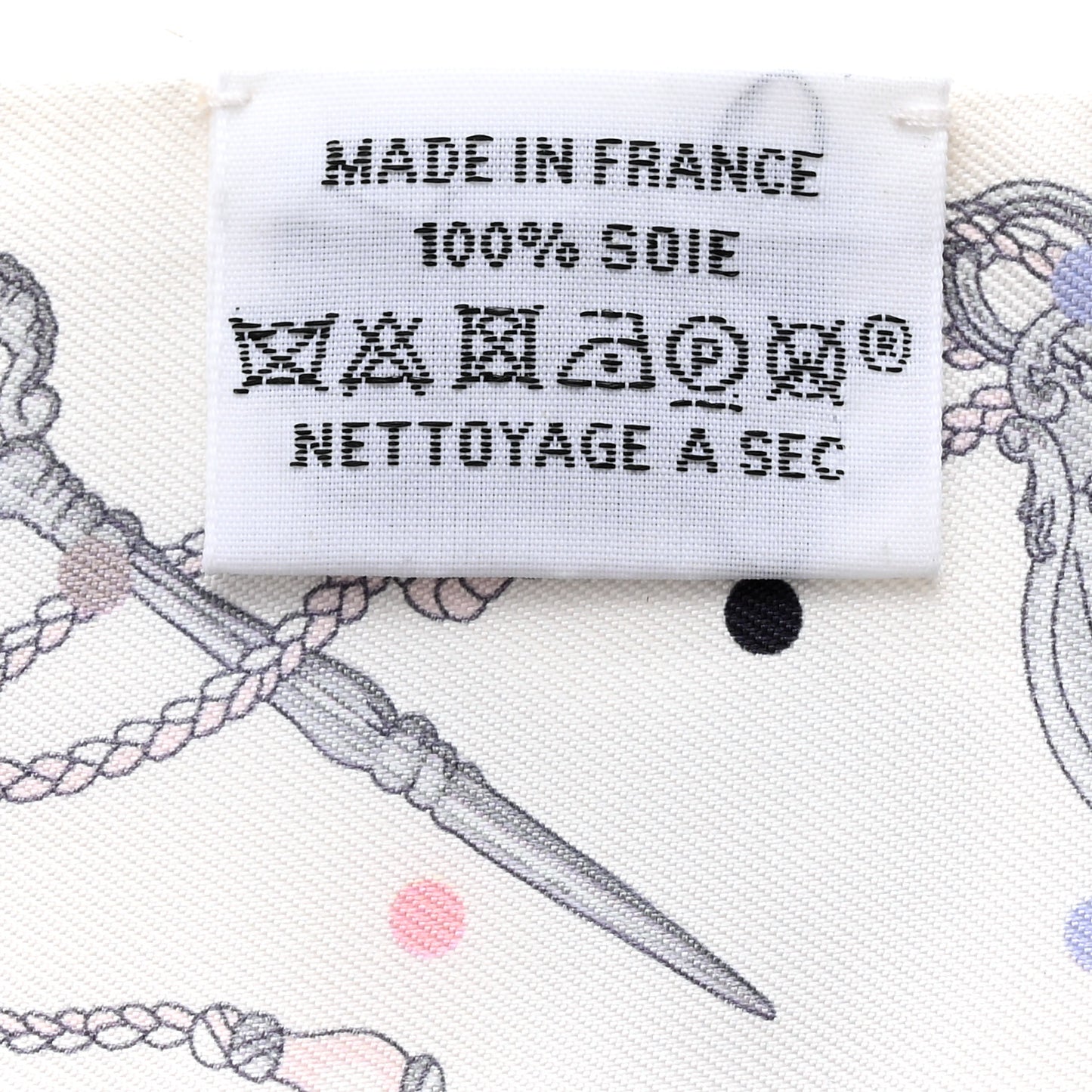 Silk Les Cles A Pois Twilly White Gris Acier